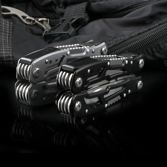 Full-Steel Multi-Tool Pliers – Folding Survival Tool with Knife, Safety Cutter & Emergency Functions for Home & Outdoor Use