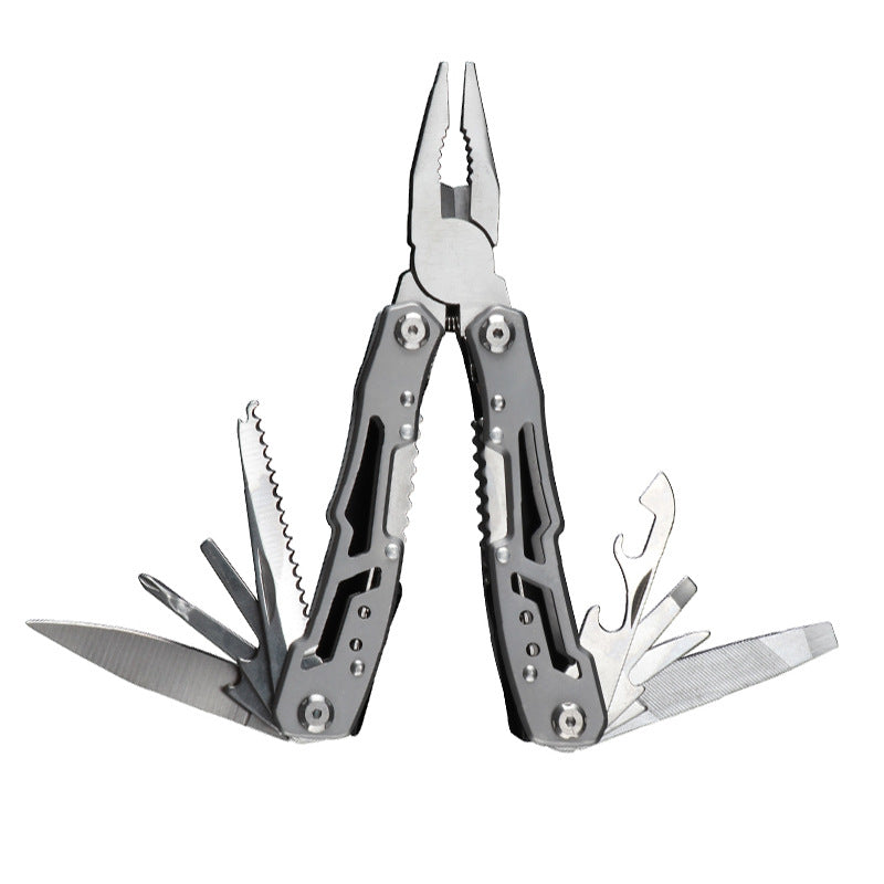 Full-Steel Multi-Tool Pliers – Folding Survival Tool with Knife, Safety Cutter & Emergency Functions for Home & Outdoor Use
