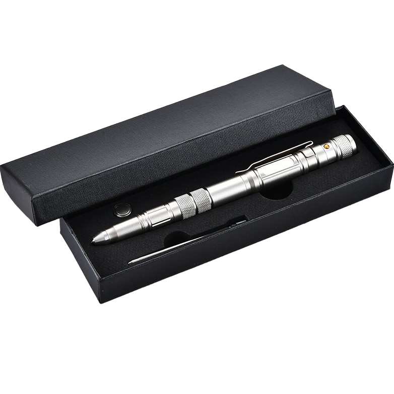 Tactical Pen – Multi-Functional Self-Defense Pen with Tungsten Steel Glass Breaker, Flashlight & Knife – EDC Survival Tool & Gift