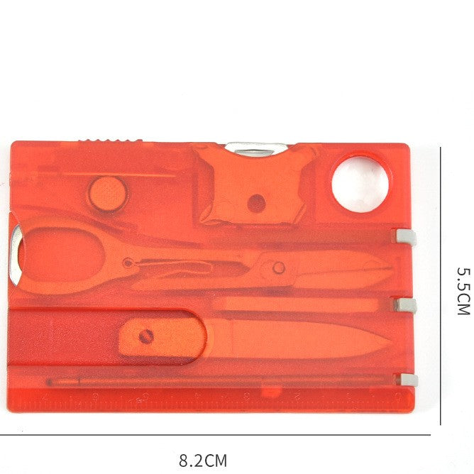 9-in-1 Multi-Tool Survival Card – Pocket Tool with Screwdriver, Letter Opener for Outdoor & Everyday Use