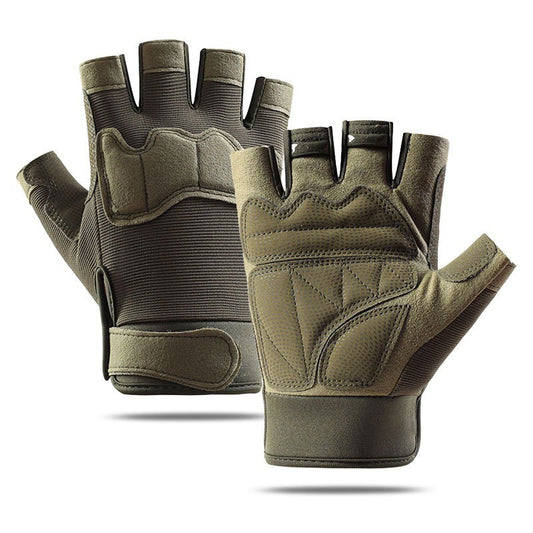 Tactical Half-Finger Gloves – Military-Style Fingerless Gloves for Outdoor Sports, Cycling, Shooting & Streetwear