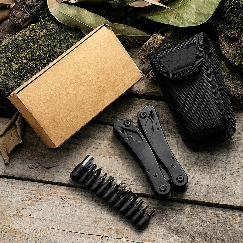 Stainless Steel Multi-Tool Pliers – Mini Folding Survival Tool with Knife, Screwdriver & Outdoor Emergency Functions