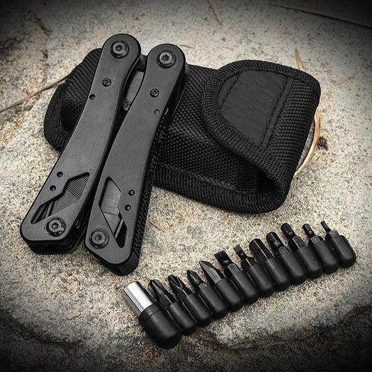 Stainless Steel Multi-Tool Pliers – Mini Folding Survival Tool with Knife, Screwdriver & Outdoor Emergency Functions