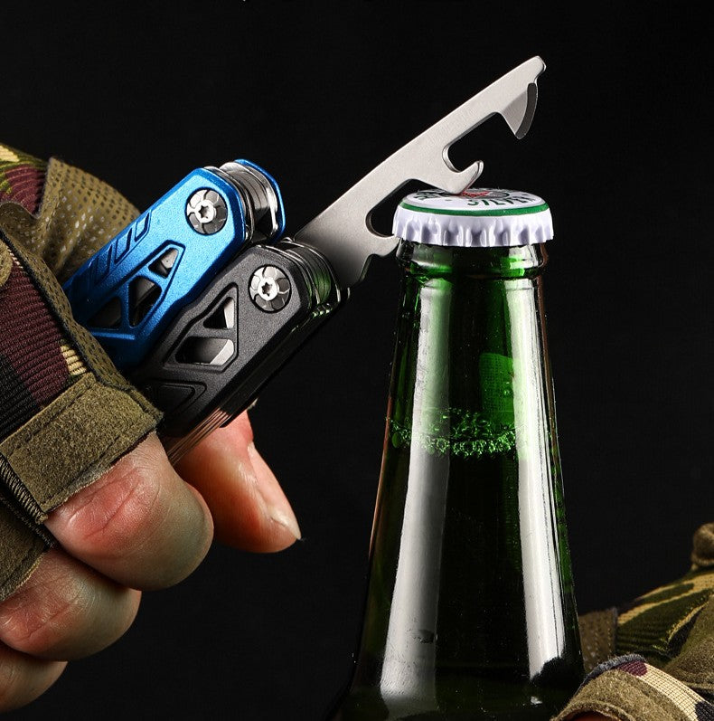 Outdoor Multi-Tool Hammer – Stainless Steel Folding Round-Head Hammer with Pliers, Screwdriver, and Emergency Functions for Camping & Car Kits