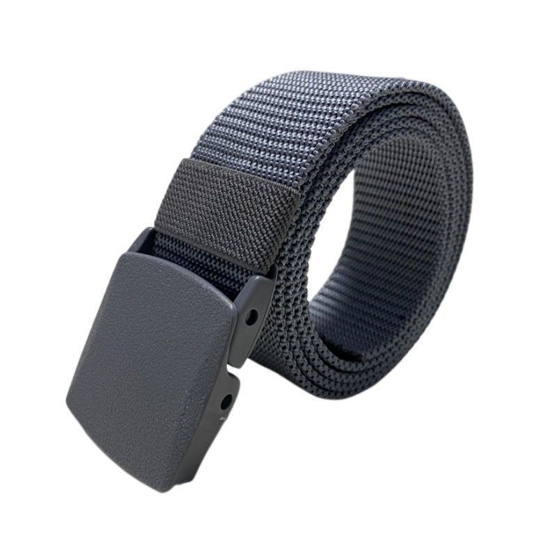 Durable Nylon Tactical Belt – Adjustable Military-Style Webbing Belt with Quick-Release Buckle