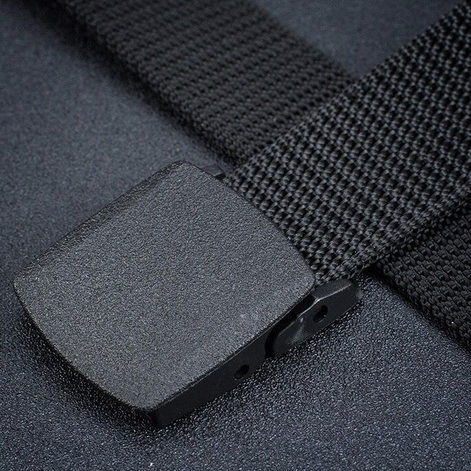 Durable Nylon Tactical Belt – Adjustable Military-Style Webbing Belt with Quick-Release Buckle