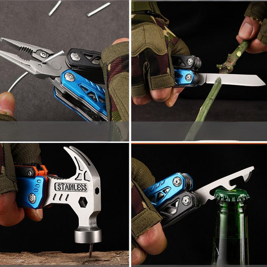 tactool Outdoor Stainless Steel Folding Hammer Pliers Claw Hammer Multi-Tool