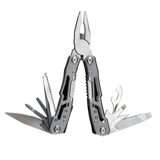 Full-Steel Multi-Tool Pliers – Folding Survival Tool with Knife, Safety Cutter & Emergency Functions for Home & Outdoor Use