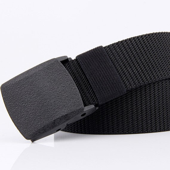 Durable Nylon Tactical Belt – Adjustable Military-Style Webbing Belt with Quick-Release Buckle