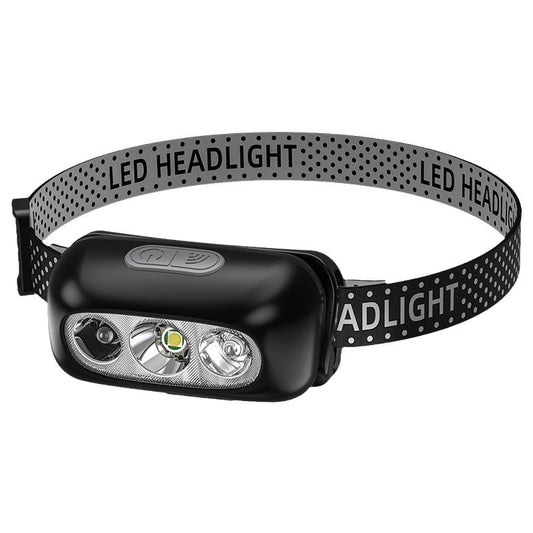 Rechargeable LED Headlamp – Ultra Bright, Hands-Free, Motion Sensor Control – Perfect for Camping, Hiking, Fishing, Cycling & Night Work