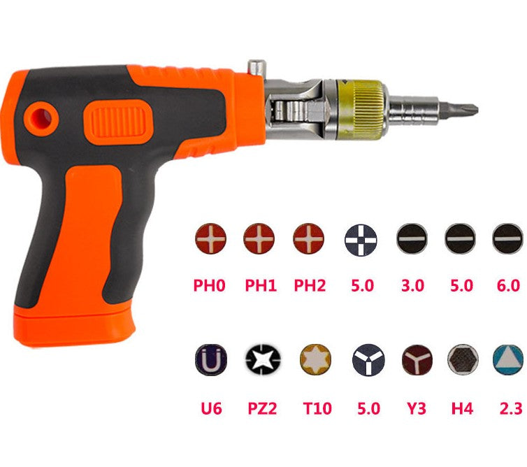Chrome Vanadium Steel Ratchet Wrench & Screwdriver Set – Multi-Functional Repair Tool Kit for Auto, E-Bike & Home Use