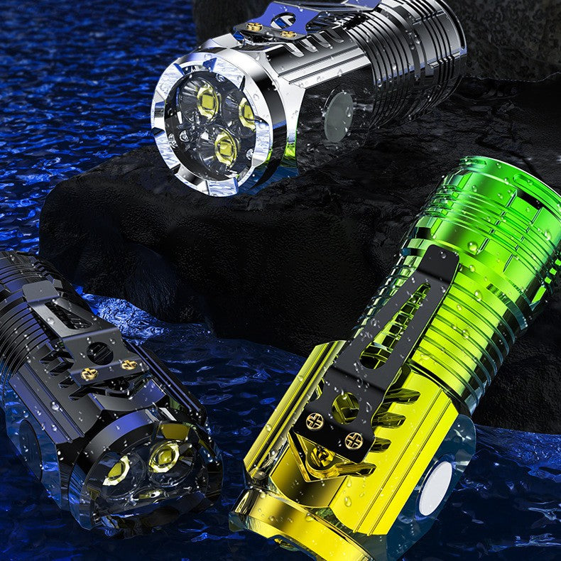 Mini Rechargeable LED Flashlight – 3W, 500mAh, Pocket Clip & Magnetic Base – Compact Torch for Everyday Carry, Camping & Emergency Use