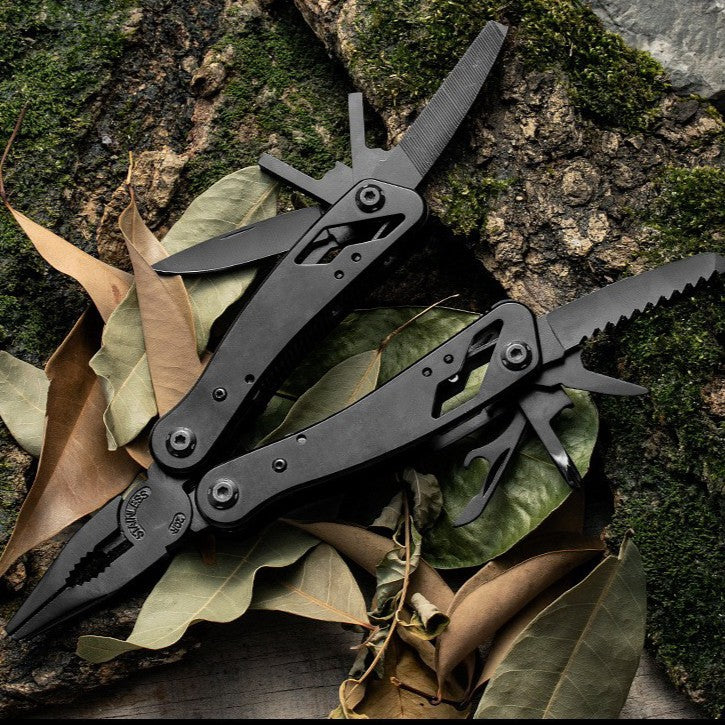 Stainless Steel Multi-Tool Pliers – Mini Folding Survival Tool with Knife, Screwdriver & Outdoor Emergency Functions