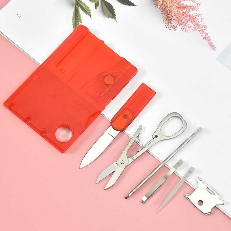 9-in-1 Multi-Tool Survival Card – Pocket Tool with Screwdriver, Letter Opener for Outdoor & Everyday Use