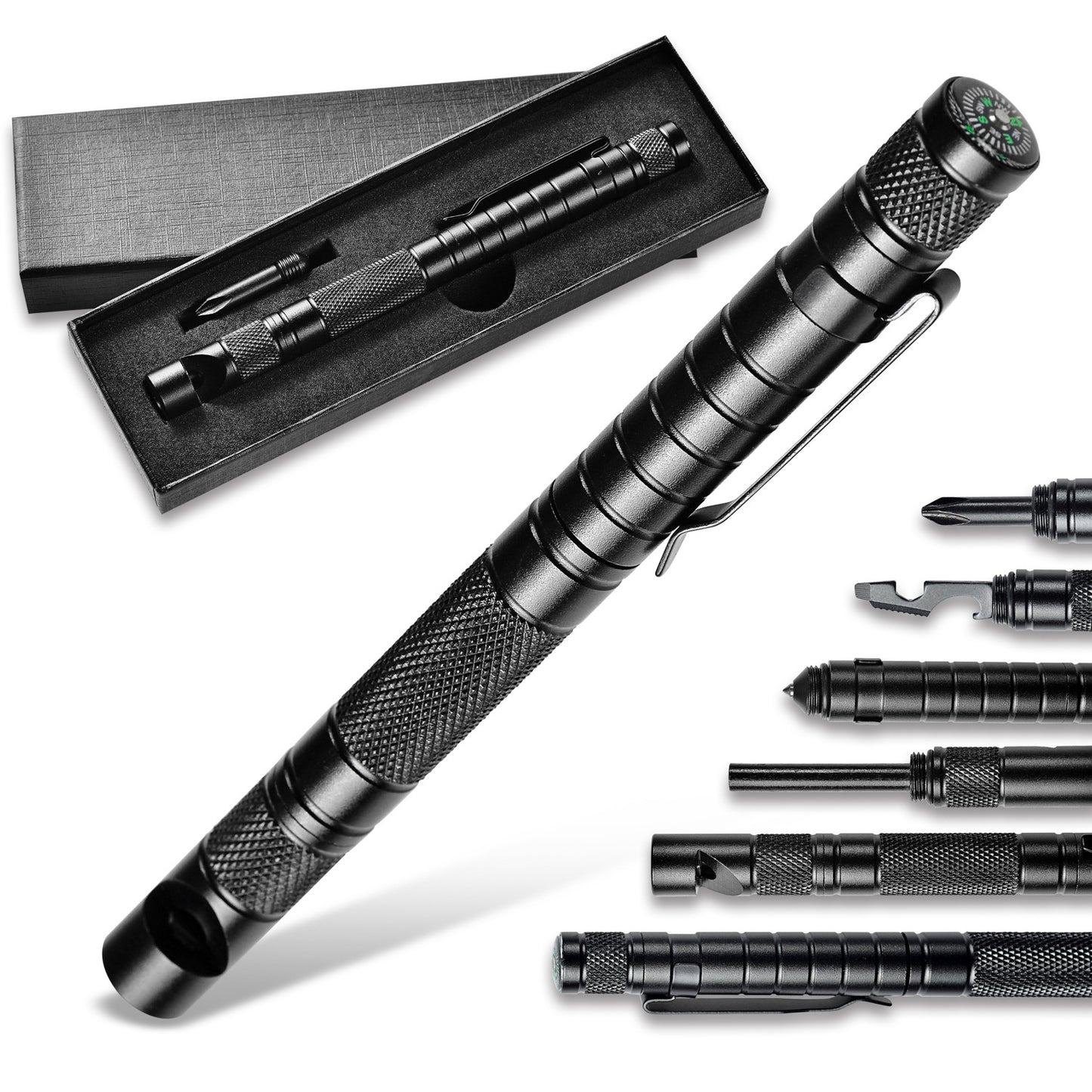 Tactical Pen with Fire Starter – Multi-Functional Survival Pen for Writing, Outdoor, Emergency & Self-Defense