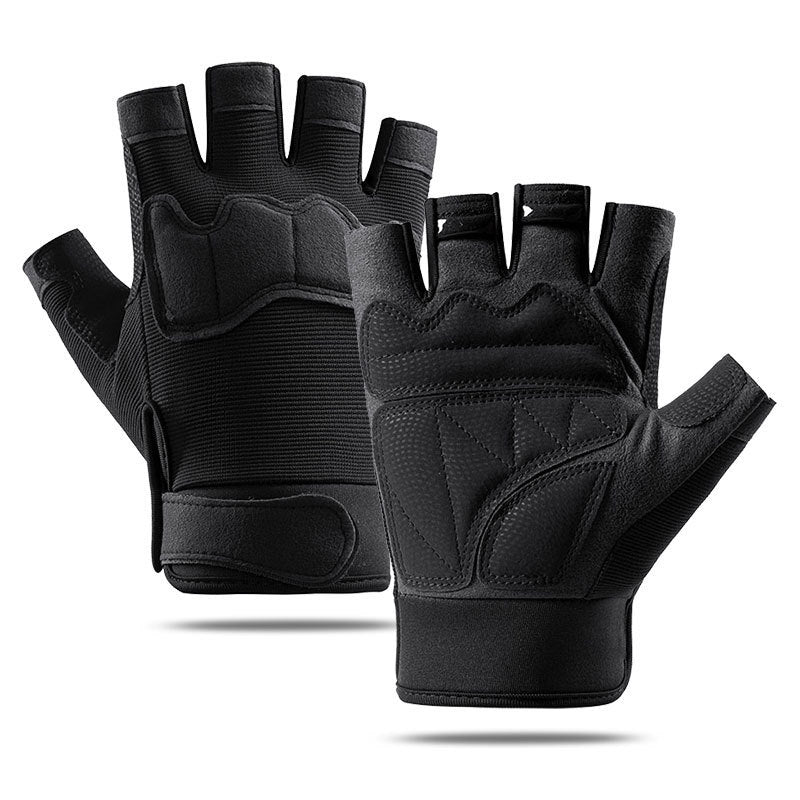 Tactical Half-Finger Gloves – Military-Style Fingerless Gloves for Outdoor Sports, Cycling, Shooting & Streetwear