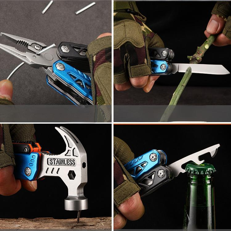 tactool Outdoor Stainless Steel Folding Hammer Pliers Claw Hammer Multi-Tool