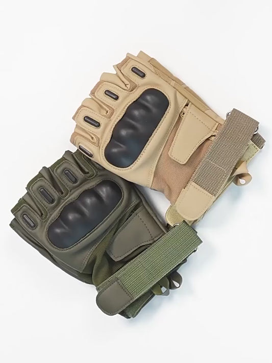 Tactical Half-Finger Gloves – Military-Style Fingerless Gloves for Outdoor Sports, Cycling, Shooting & Streetwear